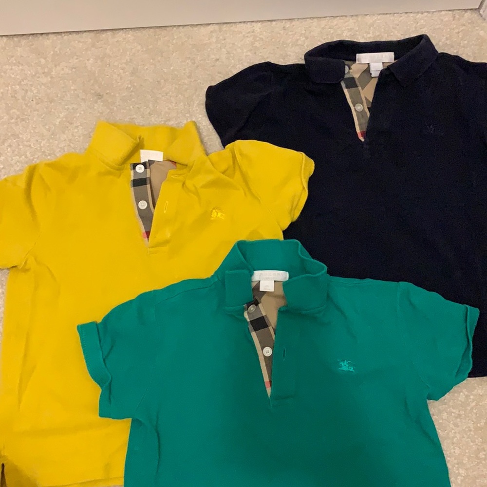 Authentic Burberry Polos- only yellow left